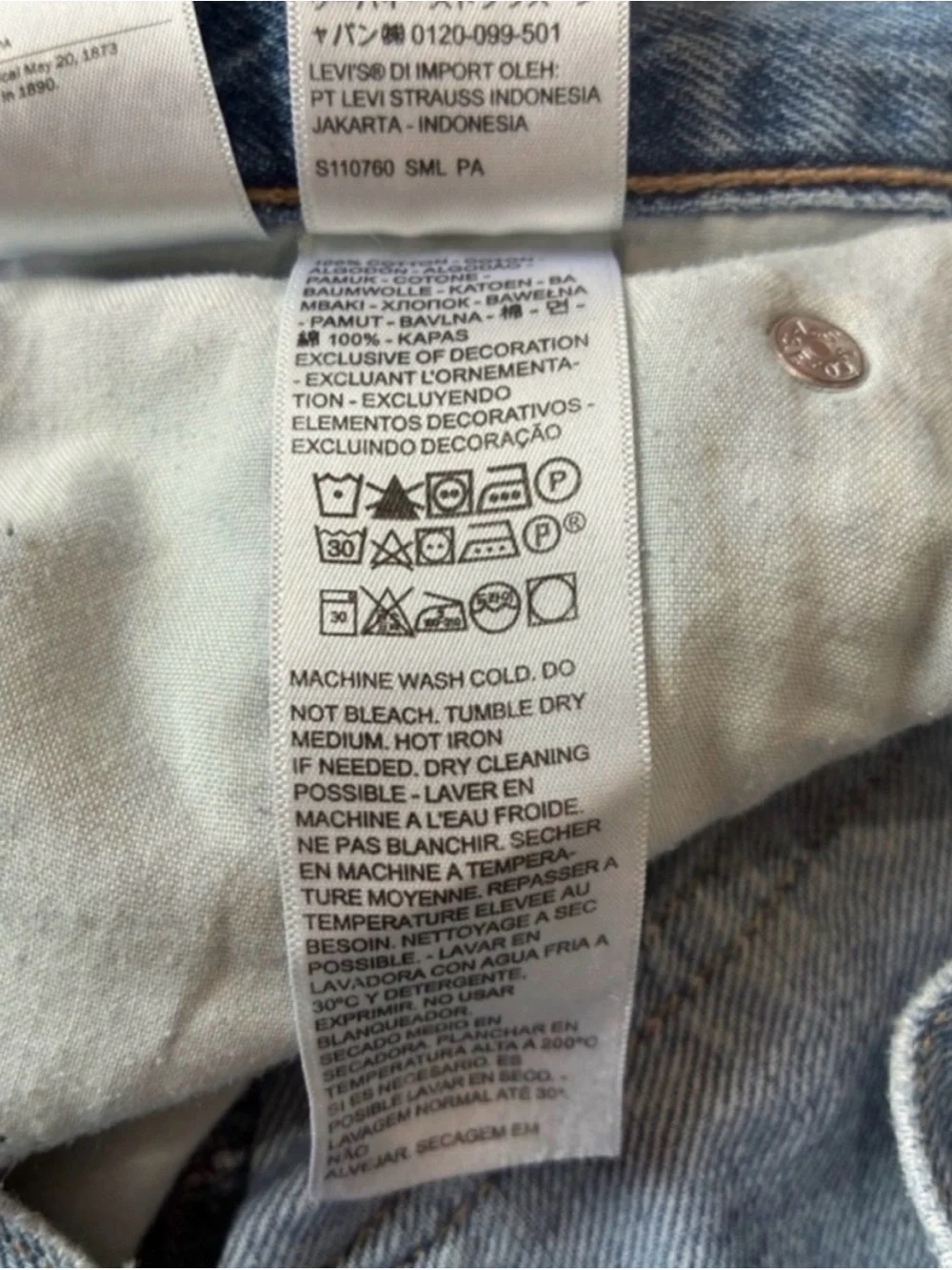 Levi's '94 Baggy Straight Leg Jeans size 29 Mid Distressed Deconstructed